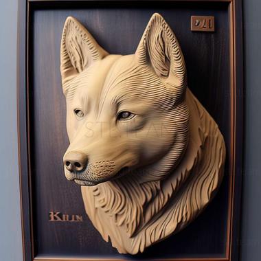 3D model Kisyu dog breed dog (STL)